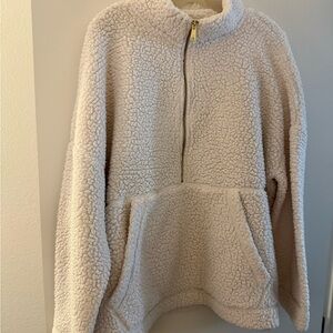 Aerie Cream Sherpa Jacket